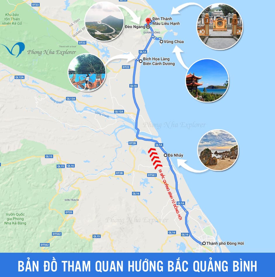 Bản đồ Quảng Bình - Bản đồ du lịch Quảng Bình (PhongNhaExplorer)