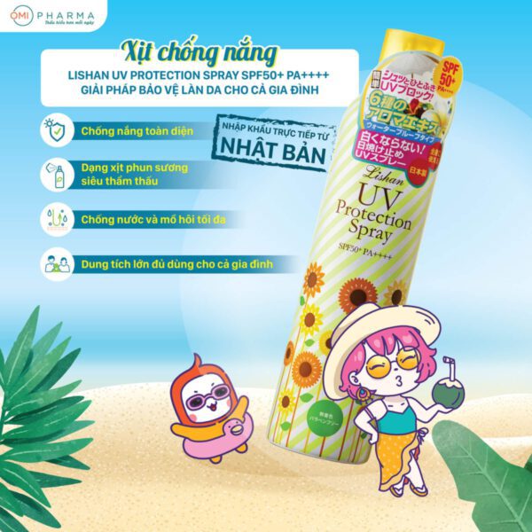 Xịt chống nắng Lishan Aroma