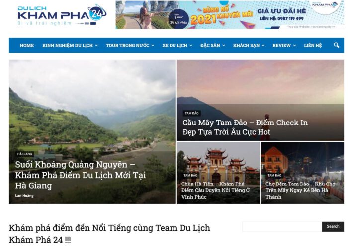 Trang chủ Travel Guide luôn cập nhật tin tức du lịch mỗi ngày