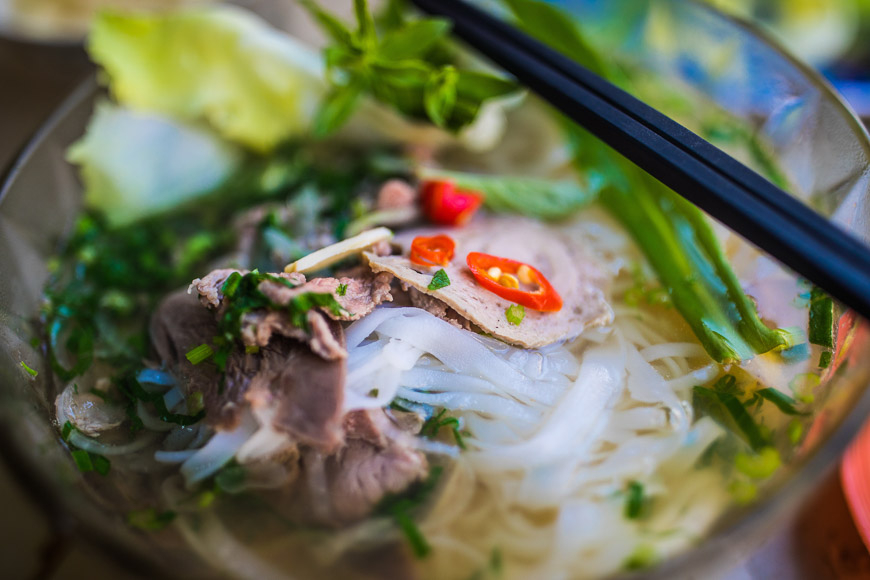 Noodle soup for breakfast