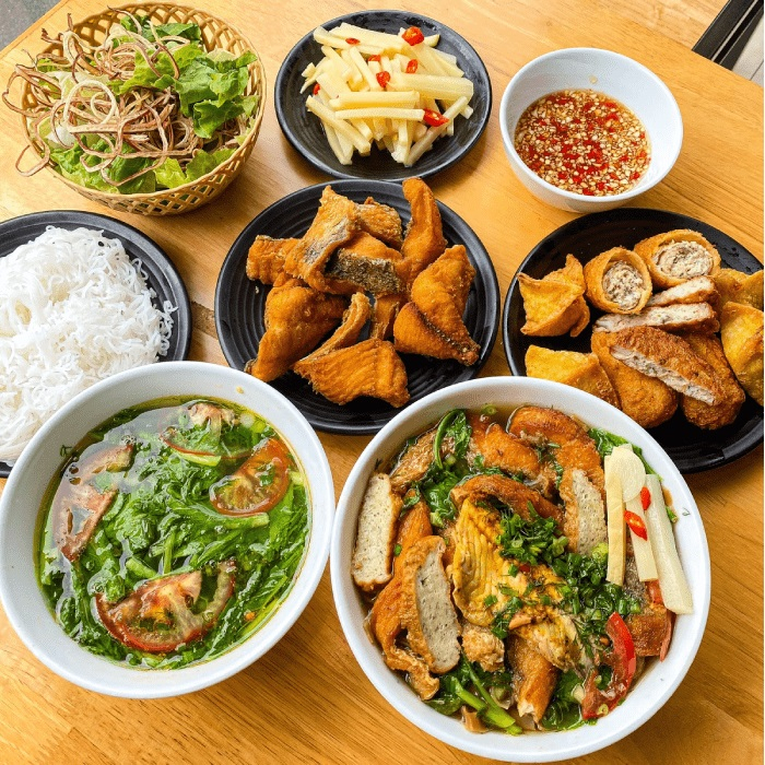 Ha Noi Food Guide: Exploring the Best Street Food Dishes 14 Bun Ca