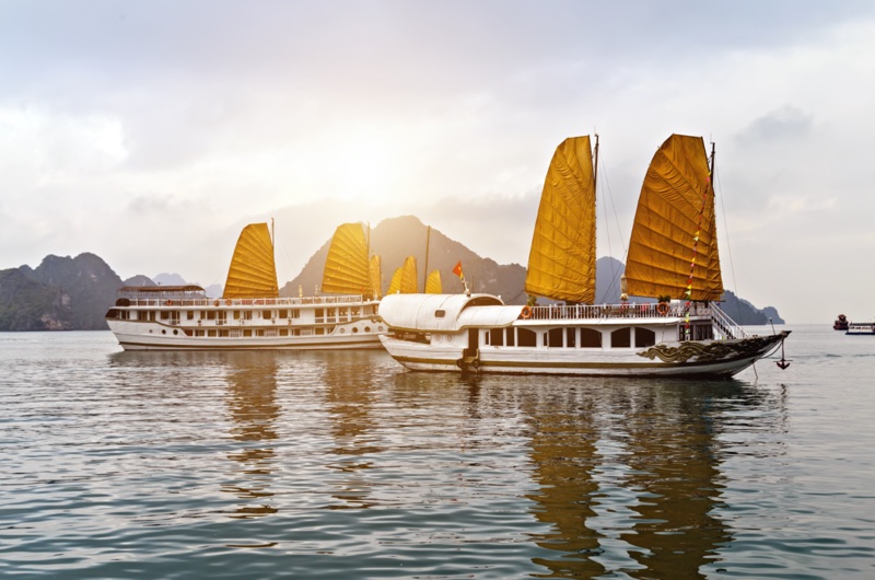 Cruising on Halong Bay