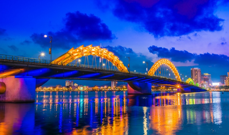 Dragon bridge in Da Nang
