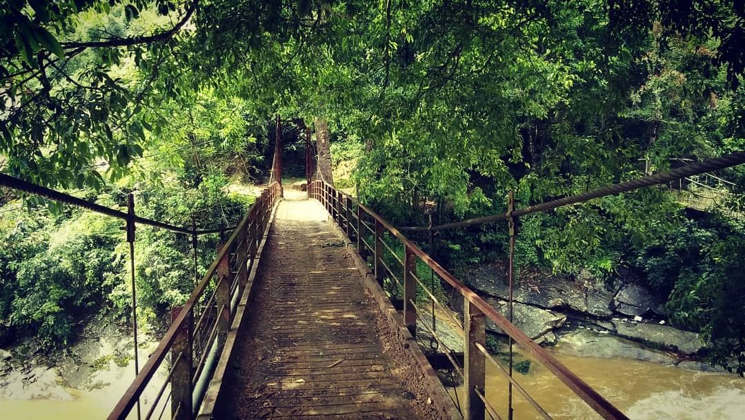 The ancient bridge in Giang Ta Chai village