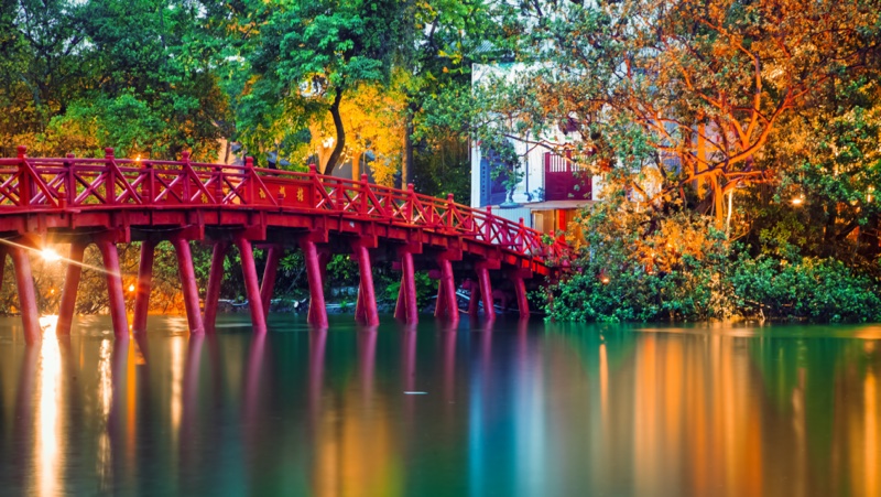 Red Bridge in Hanoi
