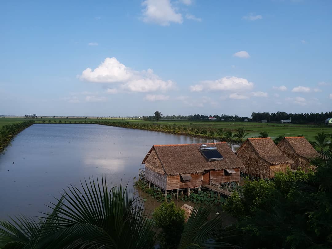 A homestay in Tram Chim national park