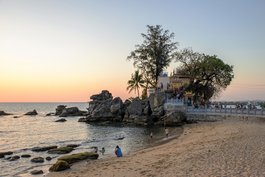 Sunset at Dinh Cau Temple