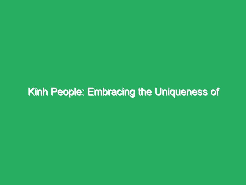 kinh people embracing the uniqueness of vietnams majority ethnic group 20808