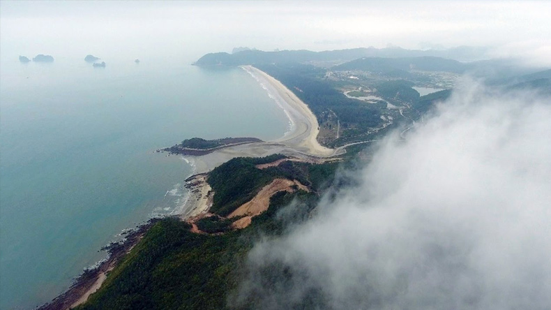 Ngoc Vung Island from Above