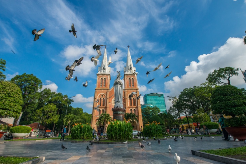 Notre Dame Cathedral in Sai Gon