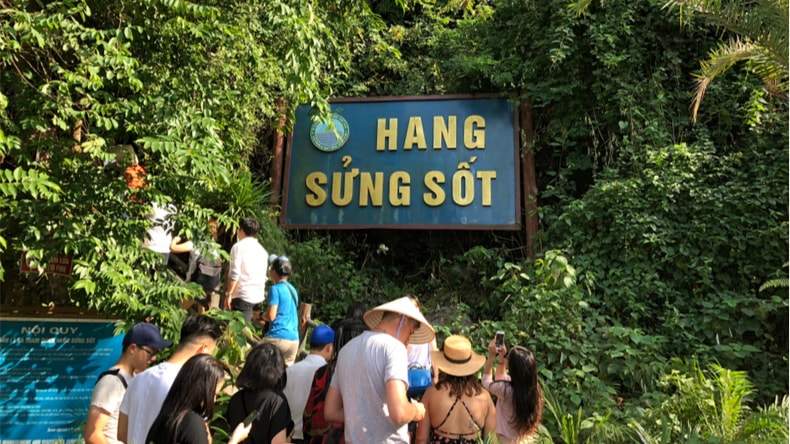 It takes about 50 steps to reach the cave!