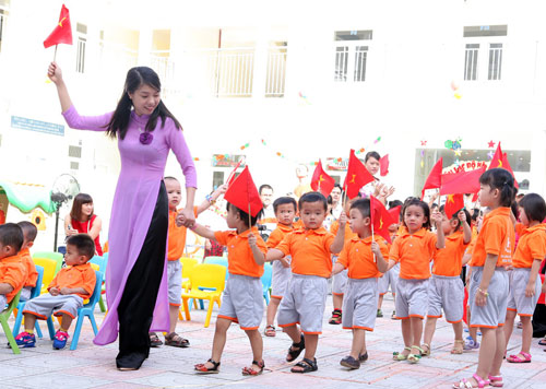 teacher and students