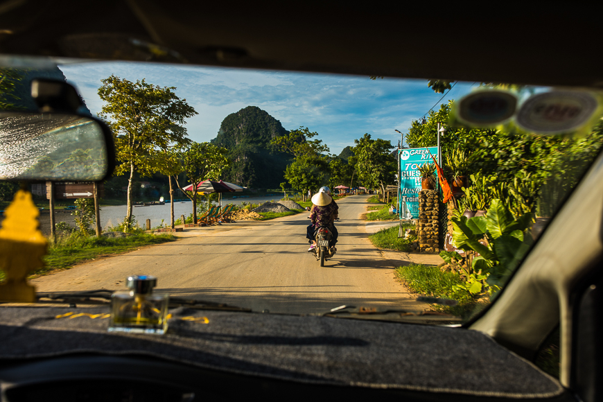 Driving into Phong Nha.