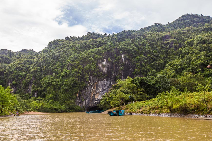Entrance to an underground river in Phong Nha